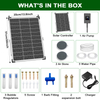 30W Solar Aerator for Pond With Built-in 8800mAh Battery Backup Working Time up 11-22 Hours for Fish Pond Stock Tank Hydroponics