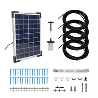Solar Drip System Hydroponics Equipment Watering Irrigation Smart Control Timer Water-Saving for Domestic Garden Plant