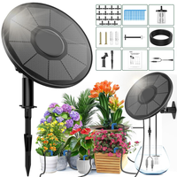 Solar Drip Irrigation System 2200mAh Battery Auto Watering 6 Modes for Potted Plants Kit