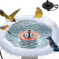 New Automatic Thermostatically Controlled Birdbath Deicer Water Heater for Garden Lawn Patio Outdoor Bird Bath De-icer Heater