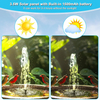 Garden Mini Solar Water Fountain Outdoor Decoration Portable Floating Wiggler Auto Working Water Pump Home Decoration