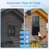 Solar Automatic Chicken Coop Door LCD Timer Light Sensor Remote Control Anti Pinch Al Alloy Poultry Farm Accessory