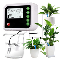 Auto Drip Irrigation Kit for Indoor Plants 15-Potted Self Watering Device LED Display Programmable Water Timer Watering