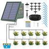 Solar Drip Irrigation System for Garden, 30 Timing Modes Automatic Drip Irrigation Kit Supports 10 Indoor and Outdoor Plants