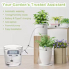 Garden Solar Drip Irrigation System, Solar Irrigation System Garden Watering System, Supports 15 Indoor and Outdoor Plants