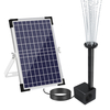 10W Solar Water Pump Kit Mushroom Blossom Spray Heads for Pond Pool Garden Patio Hydroponics Fountain