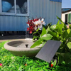 BSV 2.5W Solar Fountain Pump, DIY Outdoor Solar Water Pump With Multiple Nozzles Solar Powered Pump for Bird Bath,Garden