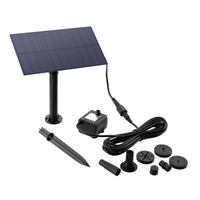 Solar Panel Water Pump Solar Power Fountain Outdoor Submersible Bird Bath for Fish Bank Garden Decoration