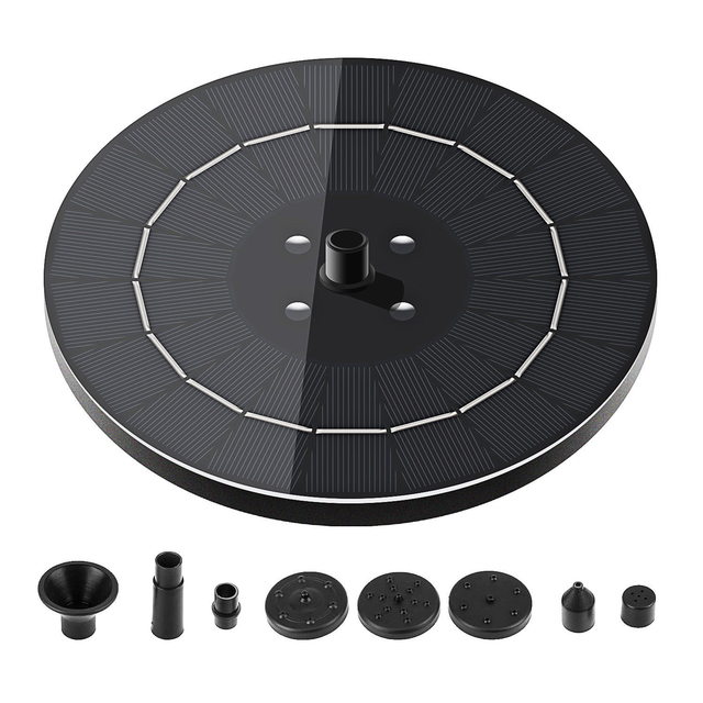 Solar Bird Bathroom Fountain Pump Free Standing Floating Solar Water Fountain Suitable for Nests Gardens Pond Outdoor Decoration