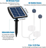 Solar Pond Aerator 2 Mode Silent Air Pump Bubble Control for Outdoor Fish Tanks Aquaponics