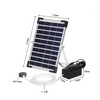 Solar Air Water Aerator 5W Solar Powered Pool Fish Tank Oxygenator With Battery for Garden Fish Tank Pool Fishing Pond
