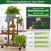 Solar Drip Irrigation System for Garden, 30 Timing Modes Automatic Drip Irrigation Kit Supports 10 Indoor and Outdoor Plants