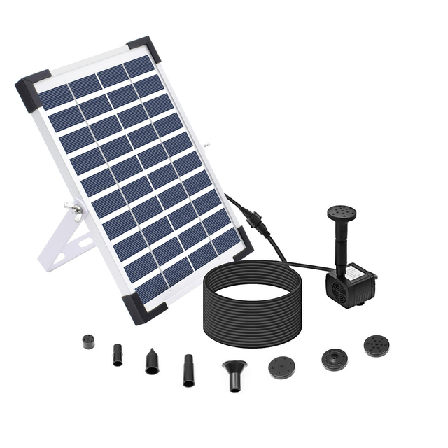 Drop Shipping 5W Solar Water Pump for Pool Koi Pond Bird Bath Outdoor Garden Decoration Submersible Pump Kit