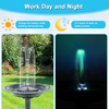 Garden Mini Solar Water Fountain Outdoor Decoration Portable Floating Wiggler Auto Working Water Pump Home Decoration