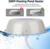Pond De-Icer Thermostatically Controlled Automatic Shut-off 500 Watt Floating Outdoor Pond De-icer Heater for Outdoor ponds
