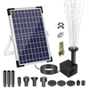 10W Solar Water Pump Kit Mushroom Blossom Spray Heads for Pond Pool Garden Patio Hydroponics Fountain