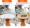 Bird Bath De-icer Heater Automatic Thermostatically Controlled Birdbath Deicer Water Heater for Garden Lawn Patio