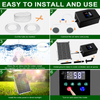 30W Solar Aerator for Pond With Built-in 8800mAh Battery Backup Working Time up 11-22 Hours for Fish Pond Stock Tank Hydroponics