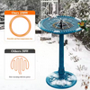 Outdoor Winter Heated Birdbath with Fountain Pump, Heated Birdbath with Thermostatic Control for Garden Birdbaths 