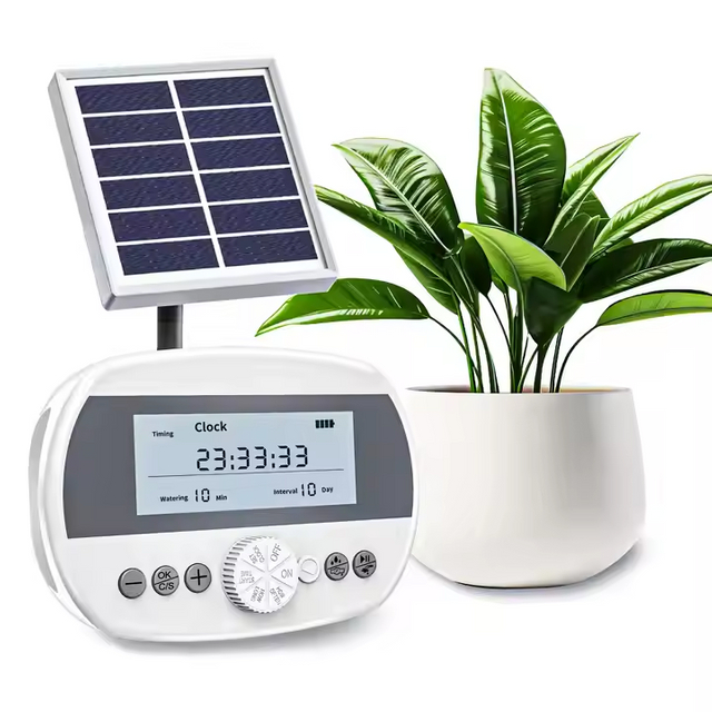 Garden Solar Drip Irrigation System, Solar Irrigation System Garden Watering System, Supports 15 Indoor and Outdoor Plants