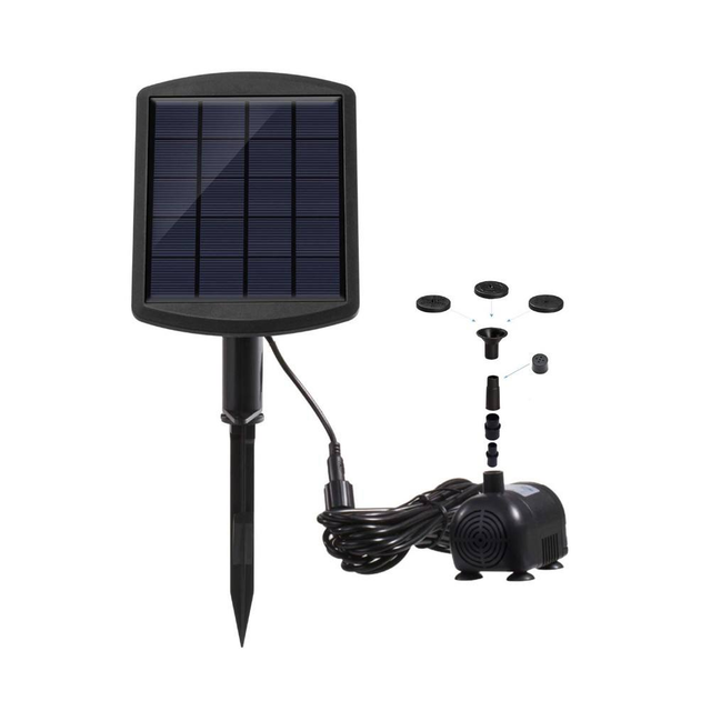 Water Solar Fountain Outdoor and Indoor for Garden Solar Water Feature Pump Other Garden Ornaments Water Features