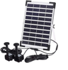 Solar Powered Water Pump Outdoor Submersible Water Flow Adjustable for Bird Bath Fish Pond Garden Hydroponic Fountain Pumps