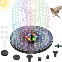 Garden Mini Solar Water Fountain Outdoor Decoration Portable Floating Wiggler Auto Working Water Pump Home Decoration
