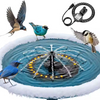 Outdoor Winter Heated Birdbath with Fountain Pump, Heated Birdbath with Thermostatic Control for Garden Birdbaths 