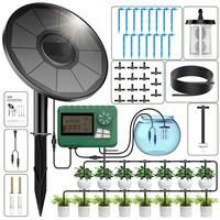 Automatic Home Garden Solar Smart Drip Irrigation System With Solar Automatic Water Irrigation Timer Controller Drop Irrigation