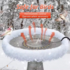 Outdoor Heated Bird Bath for Winter, Heated Bird Bath with Thermostat Control, Garden Bird Bath De-icer