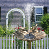 Solar Bird Bathroom Fountain Pump Free Standing Floating Solar Water Fountain Suitable for Nests Gardens Pond Outdoor Decoration