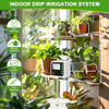 Auto Drip Irrigation Kit for Indoor Plants 15-Potted Self Watering Device LED Display Programmable Water Timer Watering