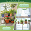 Solar Drip Irrigation System for Garden, 30 Timing Modes Automatic Drip Irrigation Kit Supports 10 Indoor and Outdoor Plants