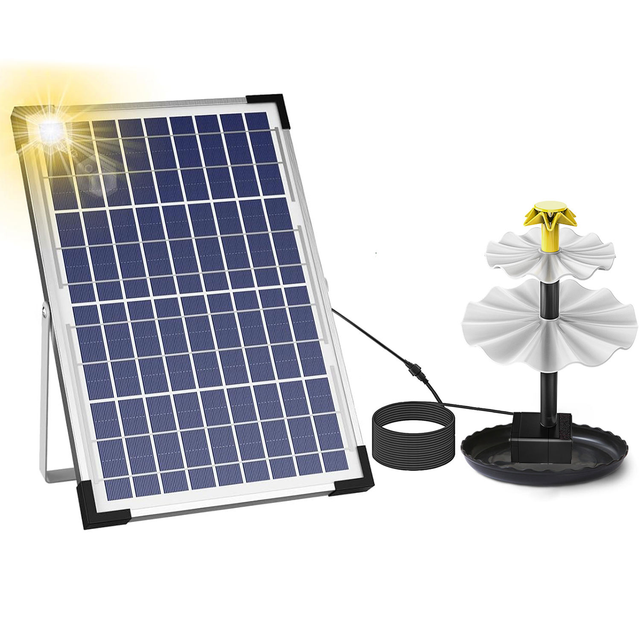 10W Garden Flower Spraying Kit Fountain Solar Panel Powered Flower Garden Decoration Outdoor Water Fountain Pump