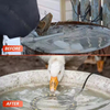 Outdoor Heated Bird Bath for Winter, Heated Bird Bath with Thermostat Control, Garden Bird Bath De-icer