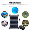Solar Air Water Aerator 5W Solar Powered Pool Fish Tank Oxygenator With Battery for Garden Fish Tank Pool Fishing Pond