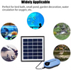 Micro Solar Panel Powered Aerator Offering Oxygen Outdoor Fishing Aquarium With Two Modes Auto Air Pump