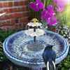 Solar Panel Powered Garden Decoration Home Bird Bath Pump Kit Auto Water Spring Fountain