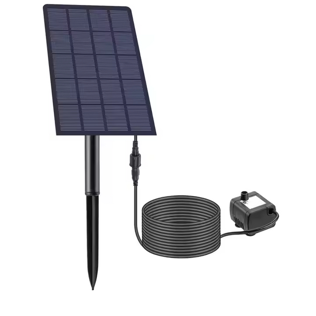 BSV 2.5W Solar Fountain Pump, DIY Outdoor Solar Water Pump With Multiple Nozzles Solar Powered Pump for Bird Bath,Garden