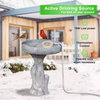 Automatic Thermostatically Controlled Birdbath Deicer Bird Bath De-icer Heater Water Heater for Garden Lawn Patio