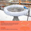 Outdoor Heated Bird Bath for Winter, Heated Bird Bath with Thermostat Control, Garden Bird Bath De-icer