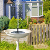 Solar Bird Bathroom Fountain Pump Free Standing Floating Solar Water Fountain Suitable for Nests Gardens Pond Outdoor Decoration