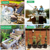 4W Solar Pond Aerator Kit with Air Hose Stone 3 Modes Bubble Control for Small Fish Ponds Stock Tanks Night Use