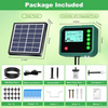 Automatic Outdoor Solar-Powered 15-Potted Plant Watering Kit with Programmable Drip Irrigation LED Display for Indoor Gardens