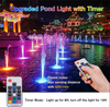 Colorful Underwater Swimming Pool Lamp, Outdoor Waterproof RGB Plug-in Swimming Pool Lamp, Swimming Pool Underwater Lamp