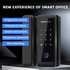 Smart Glass Door Lock With WiFi Remote Unlocking TY APP Control Fingerprint Password Security