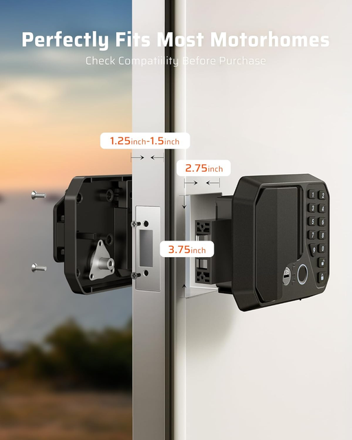 Advanced Remote Digital Lock System For RV With Electronic Intelligence And APP Control