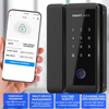 Smart Glass Door Lock With WiFi Remote Unlocking TY APP Control Fingerprint Password Security