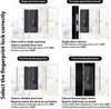 Double Door Lock Glass Door Smart Lock WiFi Remote Control Fingerprint Password IC Card Mechanical Key Aluminum Alloy Security