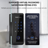 Smart Glass Door Lock With WiFi Remote Unlocking TY APP Control Fingerprint Password Security